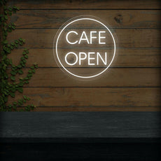 Cafe Open Neon Sign | LED Lighted Window Display for Cafes - NEONXPERT