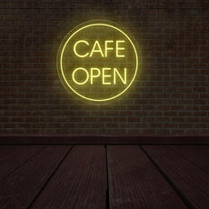 Cafe Open Neon Sign | LED Lighted Window Display for Cafes - NEONXPERT