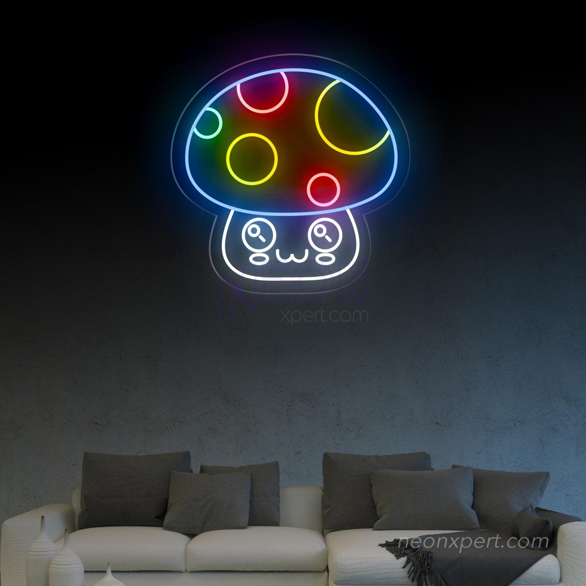 Cat Mushroom Neon Sign: Perfect for Cat Enthusiasts - NeonXpert