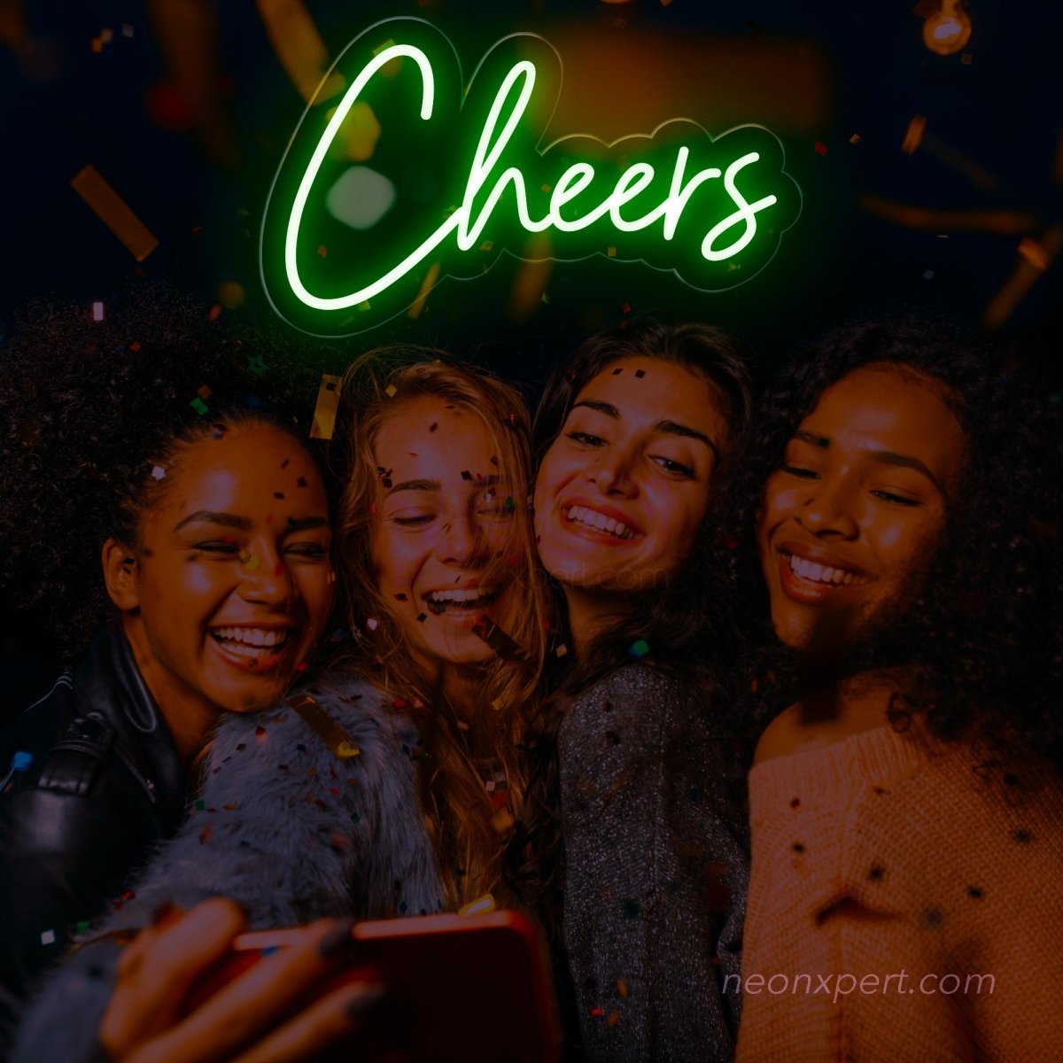 Cheers Neon Sign - Light Up Your Party | Vibrant LED Light Decor - NeonXpert