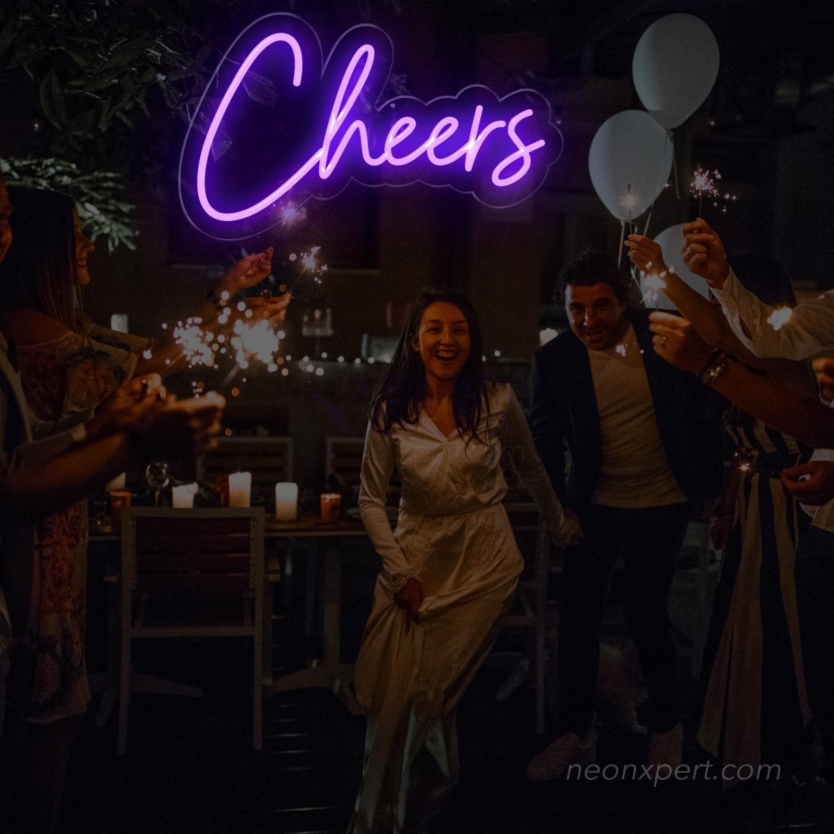 Cheers Neon Sign - Light Up Your Party | Vibrant LED Light Decor - NeonXpert