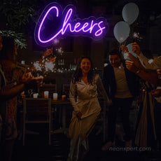 Cheers Neon Sign - Light Up Your Party | Vibrant LED Light Decor - NeonXpert