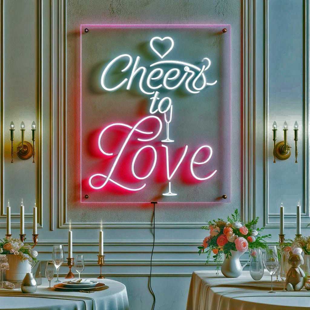 Cheers 2024 Neon Sign Light Decoration