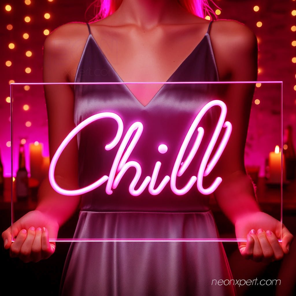 Chill Neon Sign - Create a Soothing Ambiance in Your Space - NeonXpert