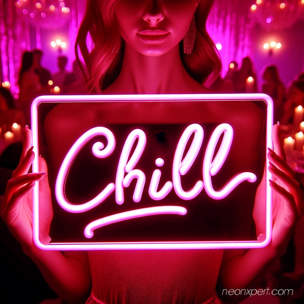 Chill Neon Sign - Create a Soothing Ambiance in Your Space - NeonXpert