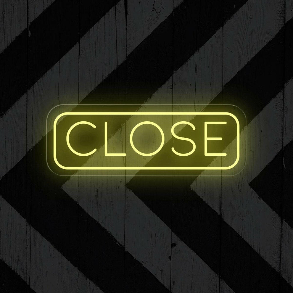 Close Neon Sign - Clear LED Notification for Businesses - NeonXpert