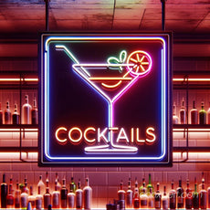 Cocktail Neon Light Sign - Sip In Style - NeonXpert