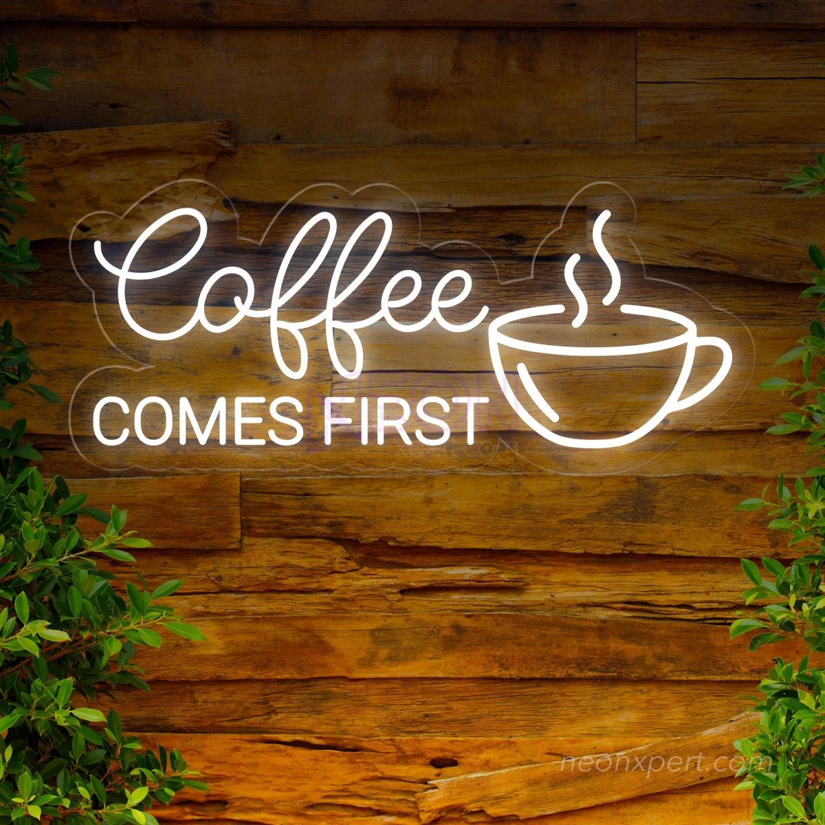 Coffee Comes First LED Neon Sign - Prioritize Your Space - NeonXpert
