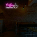 Coffee Comes First LED Neon Sign - Prioritize Your Space - NeonXpert