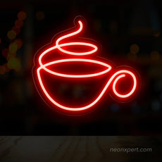 Coffee Cup LED Neon Sign: Illuminate Your Space with Coffee Love - NeonXpert