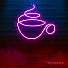 Coffee Cup LED Neon Sign: Illuminate Your Space with Coffee Love - NeonXpert