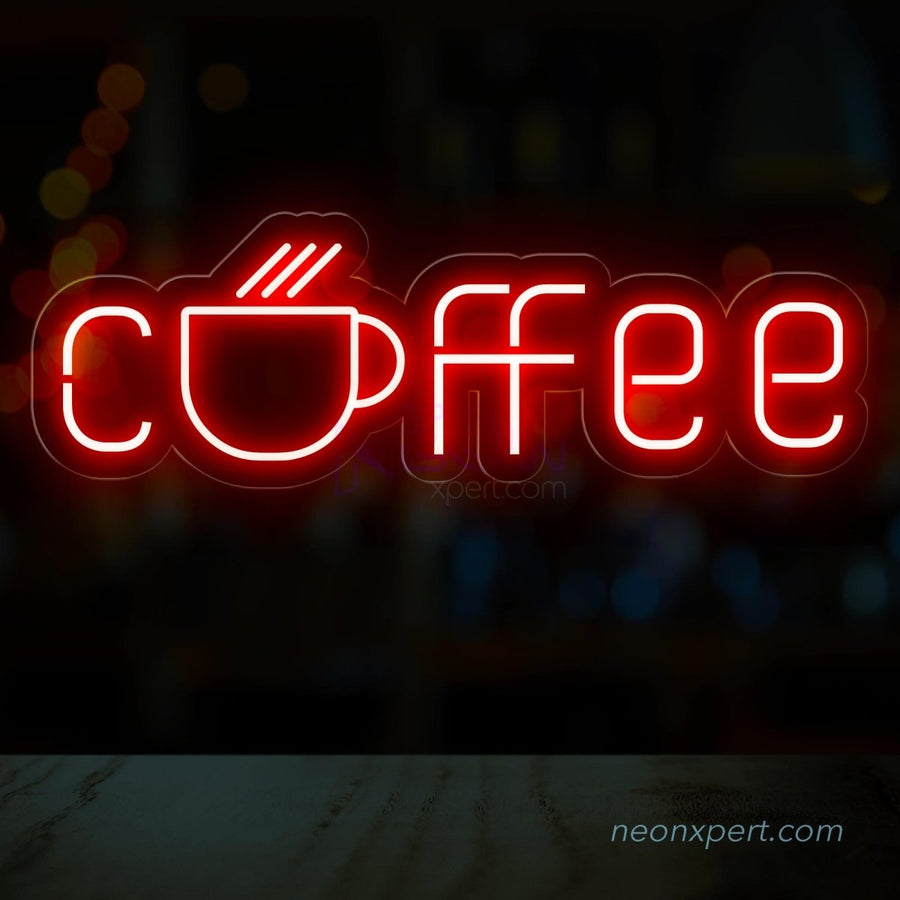 Coffee Neon Sign for Cafe & Home decor | LED Coffee-Themed Display - NeonXpert