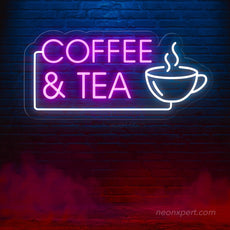 Coffee & Tea LED Neon Sign - Blend Your Space - NeonXpert