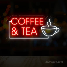 Coffee & Tea LED Neon Sign - Blend Your Space - NeonXpert