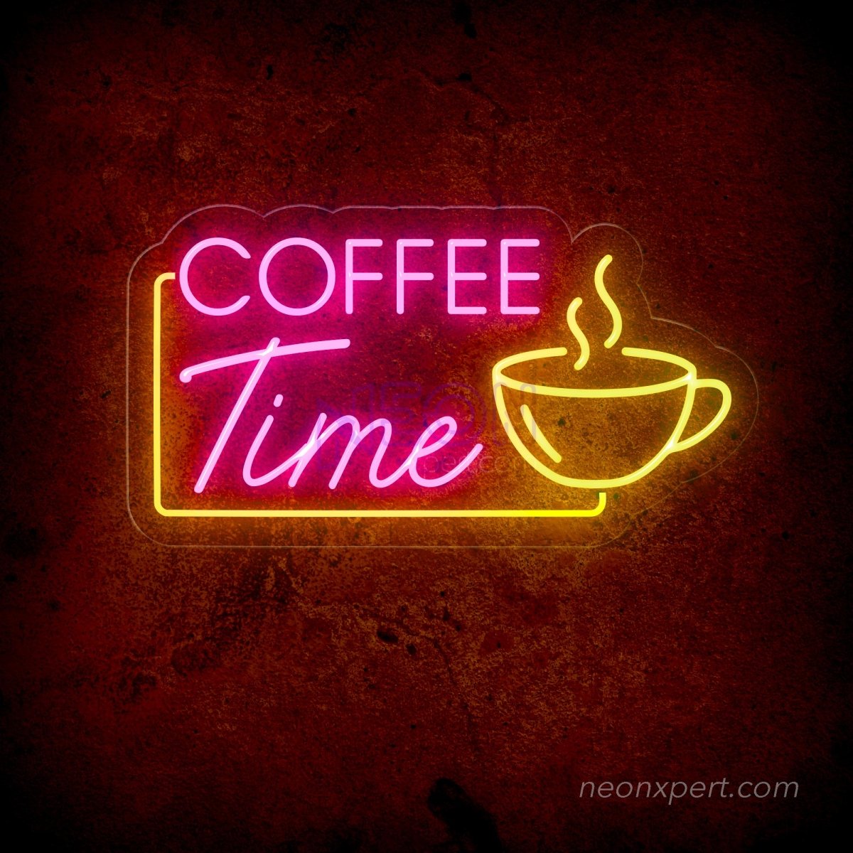 Coffee Time Neon Sign - Savor the Moment - NeonXpert