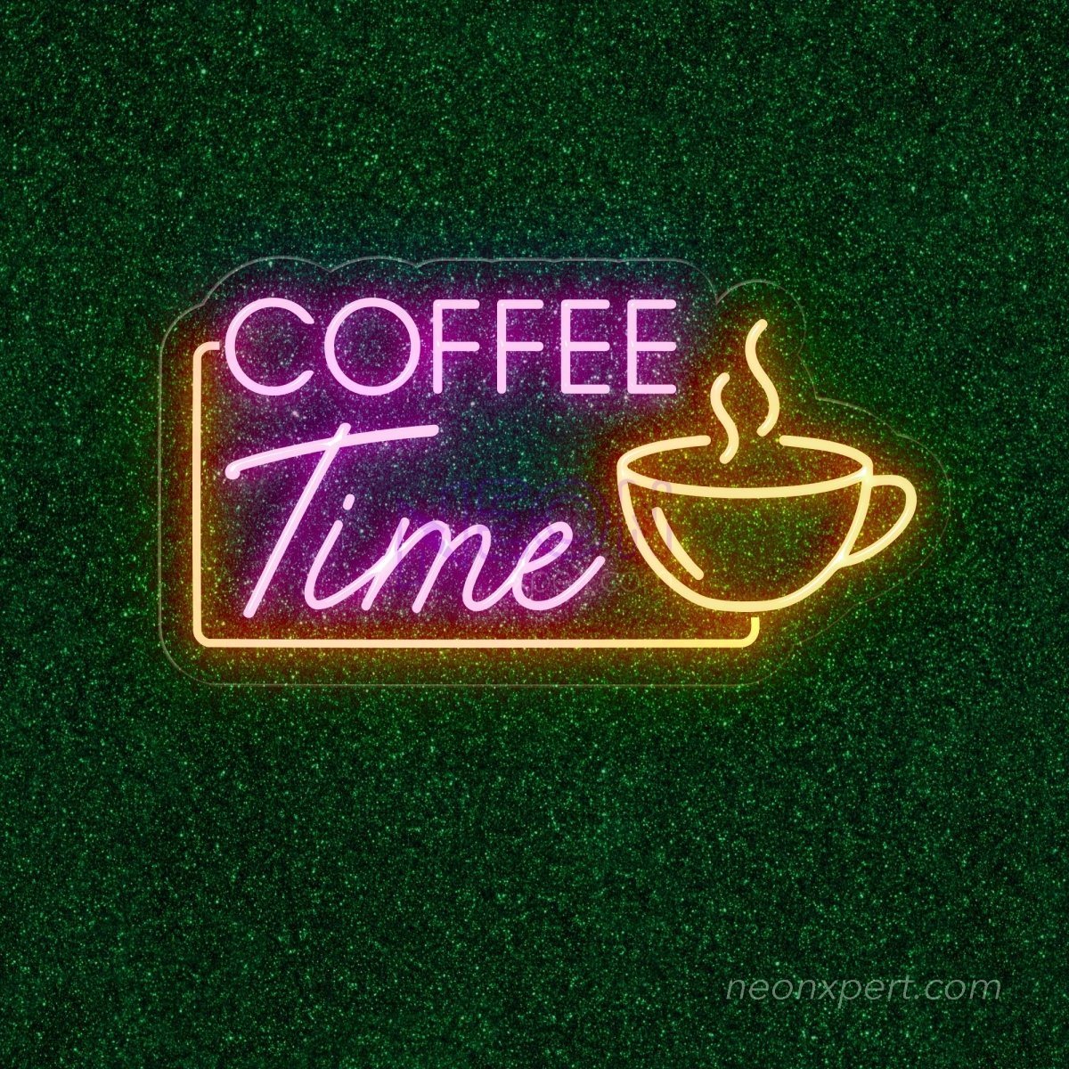 Coffee Time Neon Sign - Savor the Moment - NeonXpert