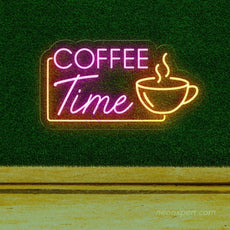 Coffee Time Neon Sign - Savor the Moment - NeonXpert