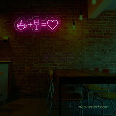 Coffee & Wine is Love Neon Sign - A Dual Delight for your Place - NeonXpert