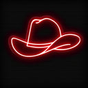 Cowboy Hat Neon Sign - NeonXpert