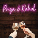 Custom Couple Name Anniversary Gift for Husband, Wife, Parents - NeonXpert