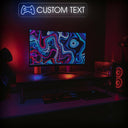 Custom Gamertag Neon Sign | Username LED sign with Logo - NEONXPERT