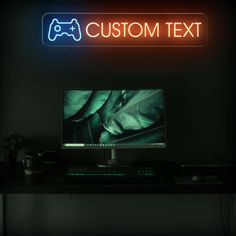 Custom Gamertag Neon Sign | Username LED sign with Logo - NeonXpert