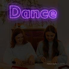 Dance LED Neon Sign - Perfect Party Highlight | Vibrant LED Decor - NeonXpert