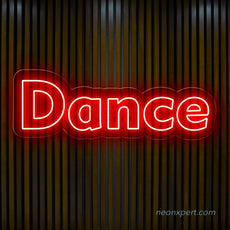 Dance LED Neon Sign - Perfect Party Highlight | Vibrant LED Decor - NeonXpert