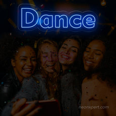 Dance LED Neon Sign - Perfect Party Highlight | Vibrant LED Decor - NeonXpert