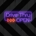 Drive Thru Open Neon Sign | LED Business Signage - NEONXPERT