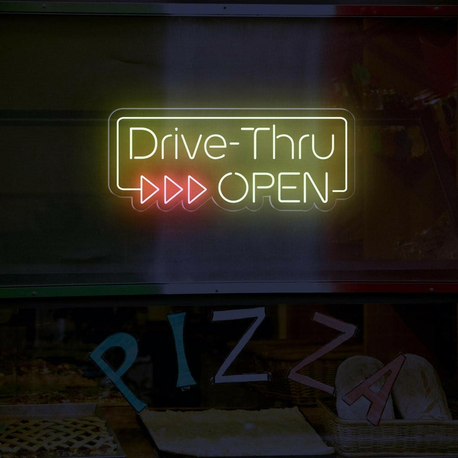 Drive Thru Open Neon Sign - NeonXpert