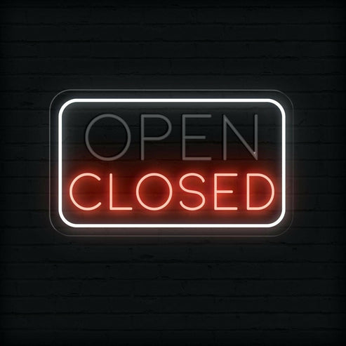 Dual Led Sign Dual LED Open/Closed Neon Sign | NeonXpert