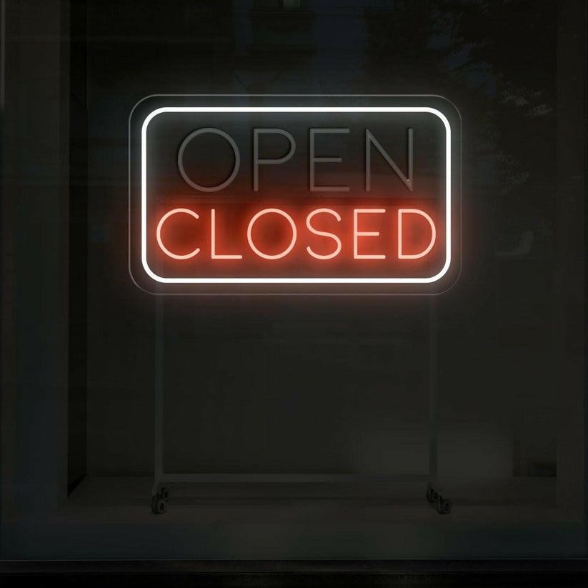 Dual Led Sign Dual LED Open/Closed Neon Sign | NeonXpert