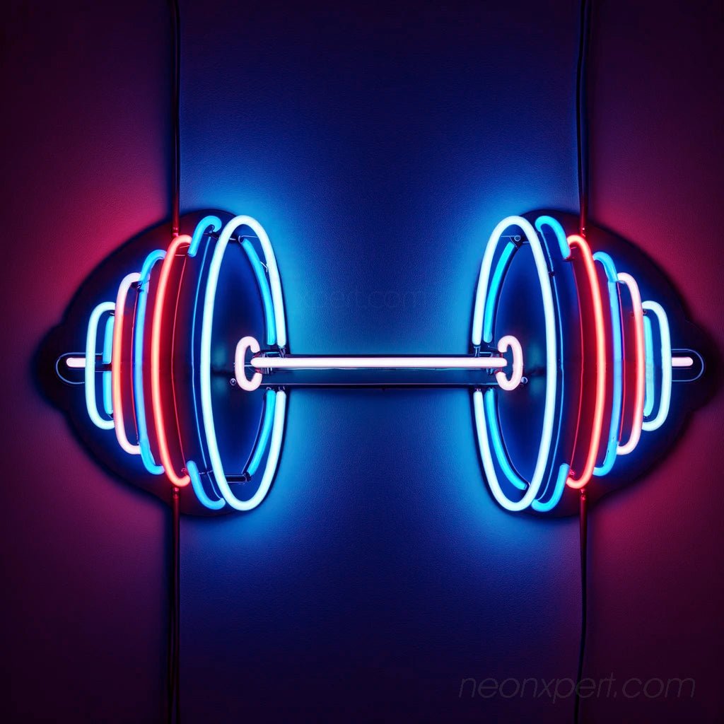 Dumbbell Neon Sign | LED Light Gym Decor - NeonXpert