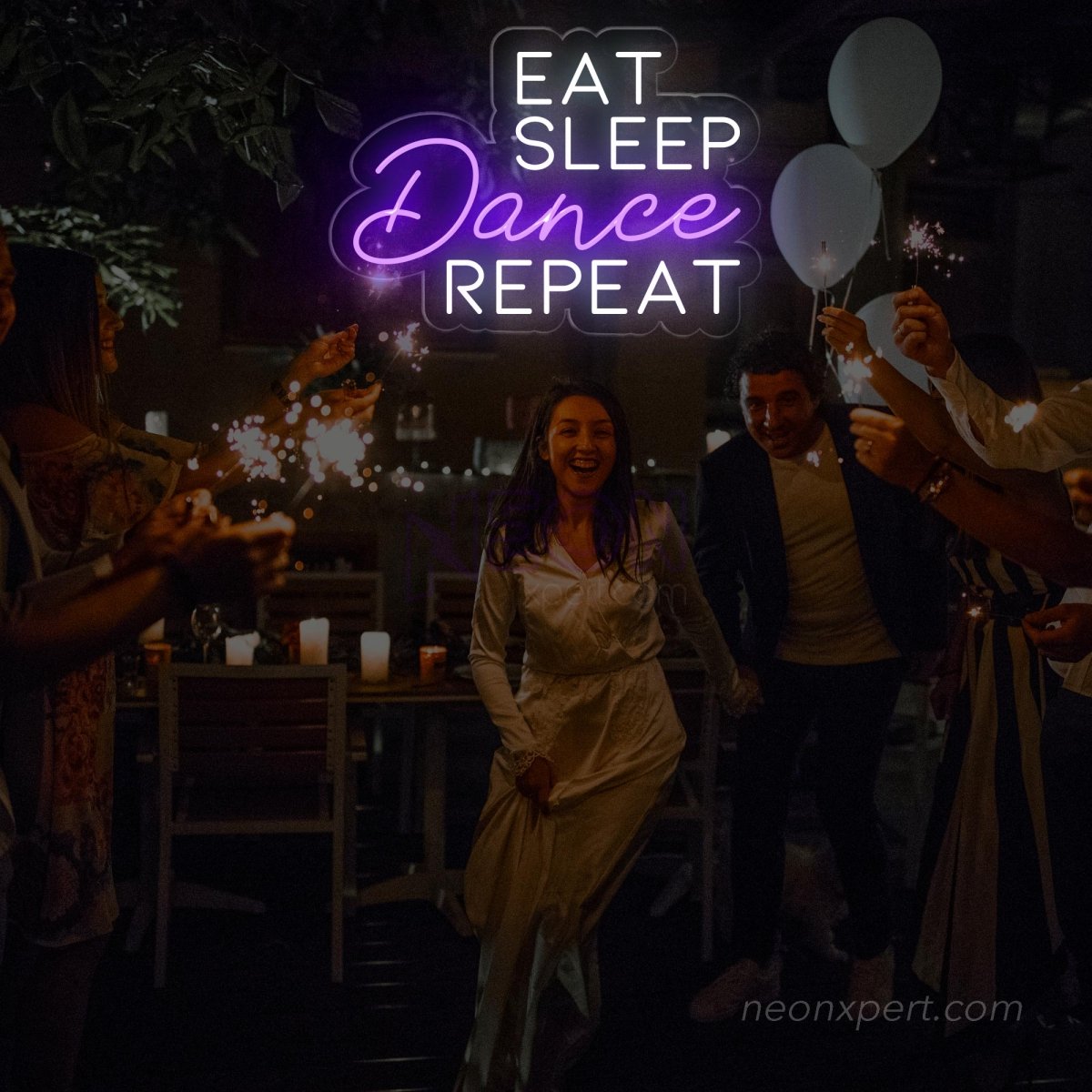 Eat Sleep Dance Repeat Neon Sign - Liven Up Your Space | Energetic LED Decor - NeonXpert