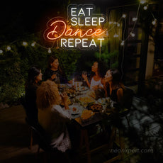 Eat Sleep Dance Repeat Neon Sign - Liven Up Your Space | Energetic LED Decor - NeonXpert