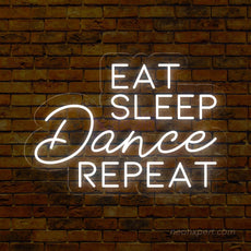 Eat Sleep Dance Repeat Neon Sign - Liven Up Your Space | Energetic LED Decor - NeonXpert