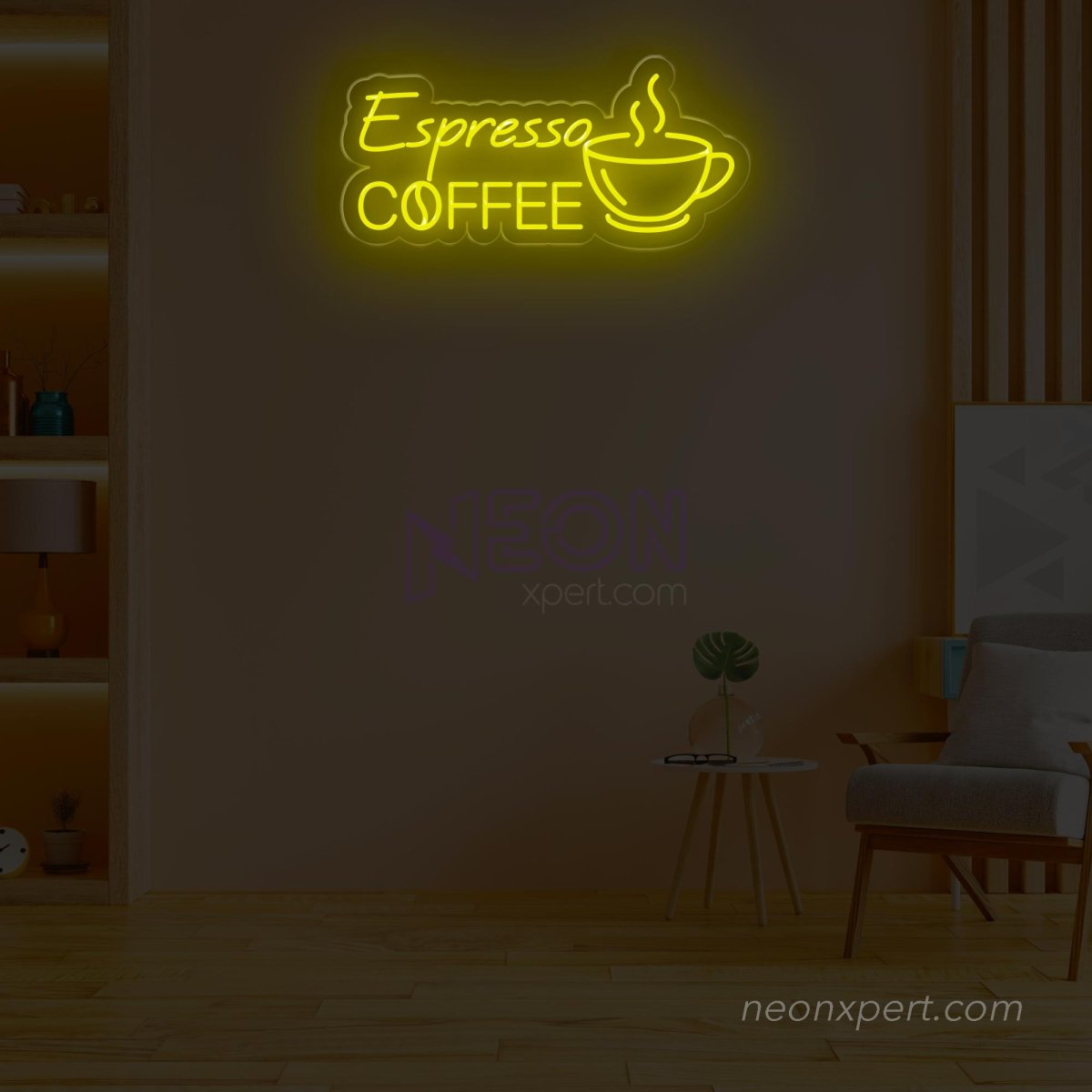 Espresso Coffee Neon Sign - Brew Your Space - NeonXpert