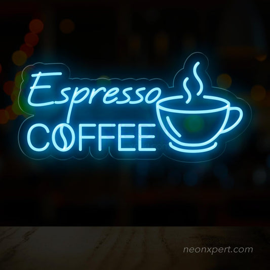 Espresso Coffee Neon Sign - Brew Your Space - NeonXpert