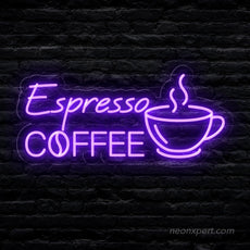 Espresso Coffee Neon Sign - Brew Your Space - NeonXpert