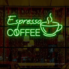 Espresso Coffee Neon Sign - Brew Your Space - NeonXpert