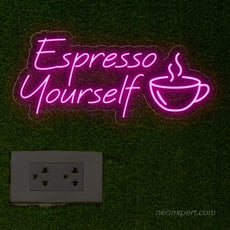 Espresso Yourself Neon Sign - Express Your Brew - NeonXpert