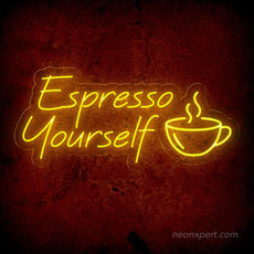 Espresso Yourself Neon Sign - Express Your Brew - NeonXpert