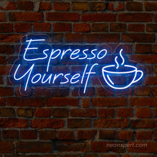 Espresso Yourself Neon Sign - Express Your Brew - NeonXpert