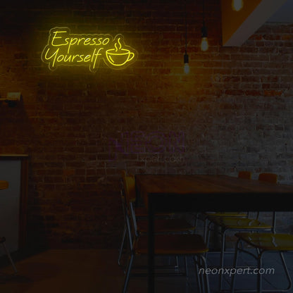 Espresso Yourself Neon Sign - Express Your Brew - NeonXpert