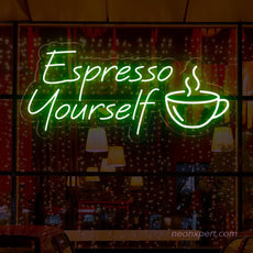 Espresso Yourself Neon Sign - Express Your Brew - NeonXpert