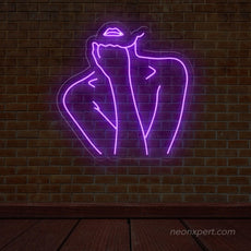 Female Body Silhouette Neon Light for Contemporary Spaces - NeonXpert