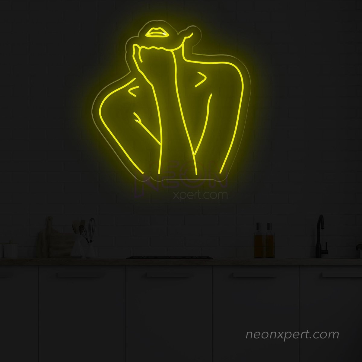 Female Body Silhouette Neon Light for Contemporary Spaces - NeonXpert