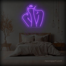 Female Body Silhouette Neon Light for Contemporary Spaces - NeonXpert