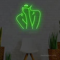 Female Body Silhouette Neon Light for Contemporary Spaces - NeonXpert